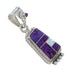 Opal Magenta Turquoise And Authentic Sterling Silver Southwestern Pendant YX67665